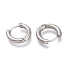 Tarnish Resistant 201 Stainless Steel Huggie Hoop Earrings EJEW-L256-05B-P-2