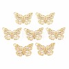 Rack Plating 304 Stainless Steel Filigree Connerctor Charms STAS-T057-48G-1