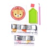 DIY Bear Head Pattern Diamond Painting Stickers Kits for Kids DIY-I068-03-1