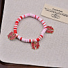 Valentine's Day Zinc Alloy Enamel Charm Bracelets FS-WG4D636-01-1