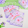6Pcs Flower Printed Paper Gift Bags ABAG-TADJ0001-08B-5