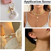 40Pcs 8 Colors Frosted Acrylic Pendants PALLOY-YW00177-6