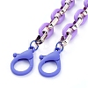 Personalized Acrylic & CCB Plastic Cable Chain Necklaces NJEW-JN02824-05-2