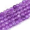 Dyed Natural White Jade Beads Strands G-T139-4mm-60-10-4