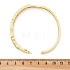 Brass Micro Pave Clear Cubic Zirconia Hinged Bangles for Women BJEW-K274-10G-5