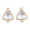 Transparent K9 Glass Connector Charms GLAA-N038-60-F13-1