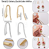 80Pcs 2 Colors 304 Stainless Steel Hoop Earrings Finding FIND-SC0012-48-2