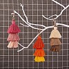 3Pcs Colorful Tassel Keychain Handmade Boho Keychain Personalized Bag Charm Tassel Keychain for Women JX282A-4