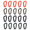 SUPERFINDINGS 20Pcs 4 Colors Plastic Carabiner Keychain TOOL-FH0001-20-1