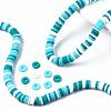Handmade Polymer Clay Beads Strands CLAY-R089-6mm-085-12