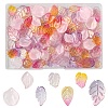 105Pcs 7 Styles Transparent Spray Painted Glass Pendants GLAA-YW0005-89-1