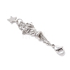 3Pcs 304 Stainless Steel Macrame Pouch Empty Stone Holder Pendant Decorations HJEW-JM04380-02-6