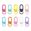 10Pcs 10 Colors Spray Painted Eco-Friendly Alloy Swivel Snap Hooks Clasps FIND-YW0003-04-1