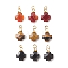 Natural Mixed Stone Pendants PALLOY-JF05432-1