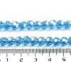 Electroplate Transparent Glass Beads Strands EGLA-A035-T6mm-A08-4