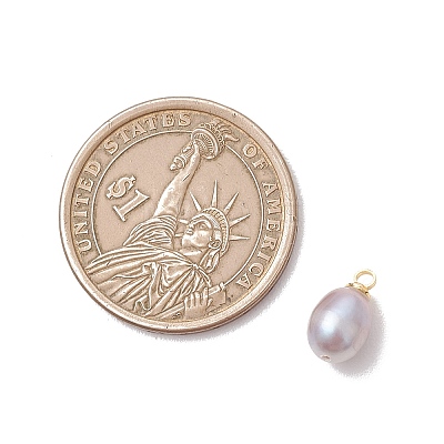 Natural Cultured Freshwater Pearl Rice Charms X-PALLOY-JF05078-01-1