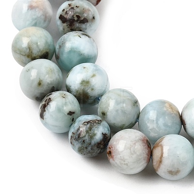 Natural Larimar Beads Strands GG-CBA19D6-A01-6mm-1