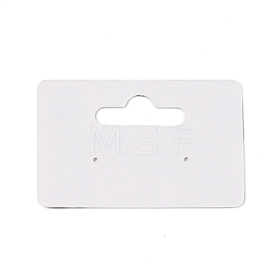 Rectangle Paper One Pair Earring Display Cards with Hanging Hole CDIS-C004-04C-1