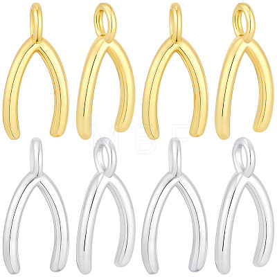 20Pcs 2 Colors Brass Pendants KK-BBC0027-81-1