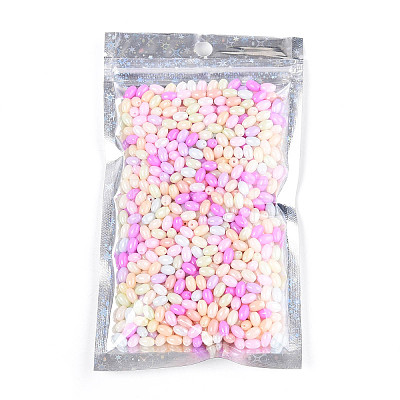 Glitter Holographic Star Plastic Packaging Yin-yang Resealable Bags OPP-N002-02D-1