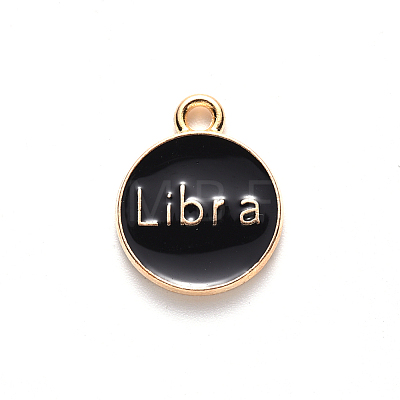 Alloy Enamel Pendants ENAM-S124-01B-08K-1