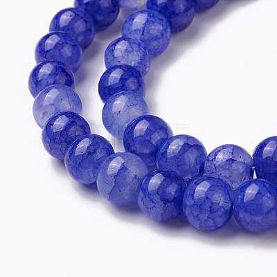 Crackle Glass Beads Strands GLAA-F098-05C-11-1