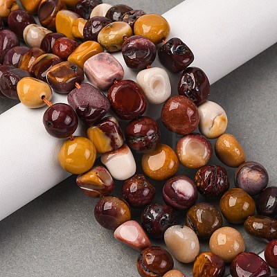 Natural Mookaite Beads Strands G-D0002-D72-1