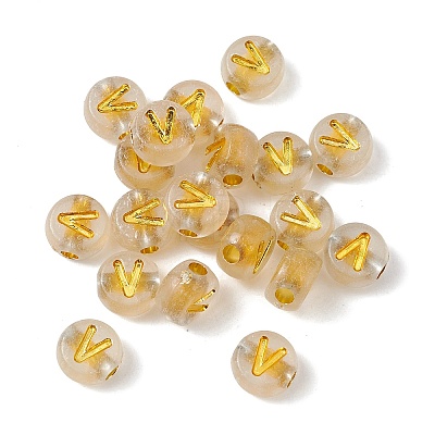 Luminous Transparent Acrylic Beads OACR-P037-01B-V-1
