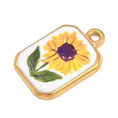 Printed 304 Stainless Steel Pendants SA-CBA7467-02B-G-1