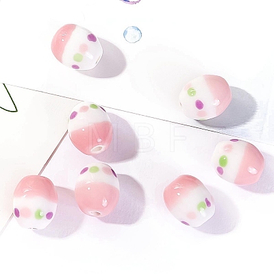 Handmade Porcelain Bright Glazed Beads PW-WG20130-29-1
