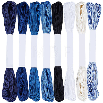 8 Skeins 8 Colors Cotton Embroidery Threads OCOR-CY0004-72-1