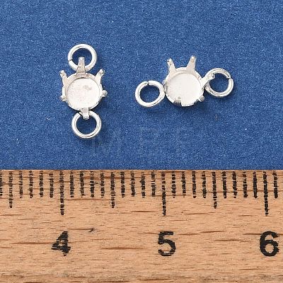 Ion Plating(IP) 304 Stainless Steel Charms Rhinestone Claw Settings STAS-U025-04A-S-1