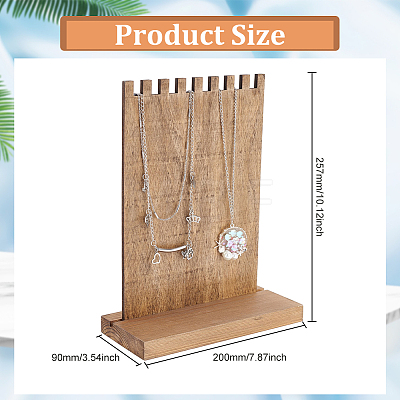 Wooden Necklace Display Stands NDIS-WH0002-19-1