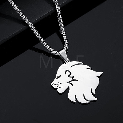 Hip-hop Style Animal Theme 304 Stainless Steel Pendant Necklaces FS-WG80E3F-03-1