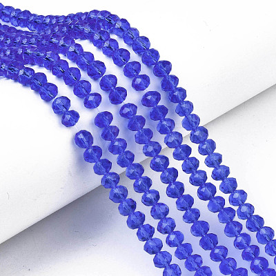 Glass Beads Strands EGLA-A034-T6mm-D31-1