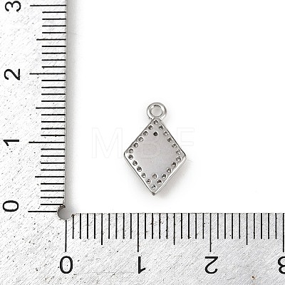Brass Micro Pave Clear Cubic Zirconia Pendants LS-KK-L238-21P-1