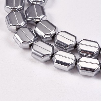 Electroplate Non-magnetic Synthetic Hematite Beads Strands G-P367-J-1