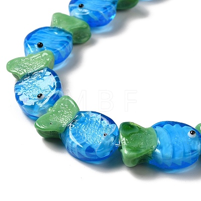 Handmade Lampwork Beads Strands LAMP-G154-07B-1