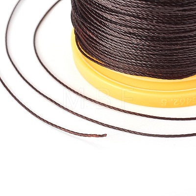 Round Waxed Polyester Cord YC-E004-0.65mm-N636-1