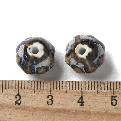 Vintage Porcelain Pumpkin Beads PORC-L080-A14-1