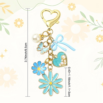 Alloy Enamel Pendant Decorations HJEW-YW00429-01-1