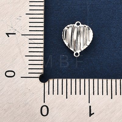 925 Sterling Silver 3D Holow Connector Charms STER-F058-02S-01-1