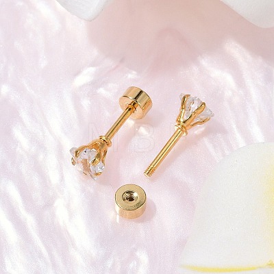 Star Glass Ear Fake Plugs EJEW-H105-23G-B-1