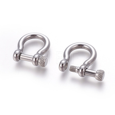 304 Stainless Steel Screw D-Ring Anchor Shackle Clasps STAS-E452-43P-1