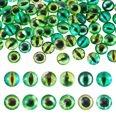 70Pcs 2 Styles Glass Cabochons GLAA-TADJ0001-18B-1