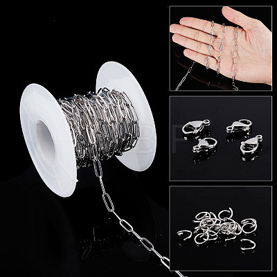 DIY Chain Bracelet Necklace Making Kit DIY-SC0021-33P-1