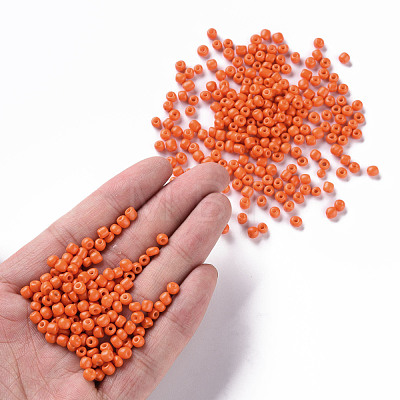 Baking Paint Glass Seed Beads SEED-S002-K4-1