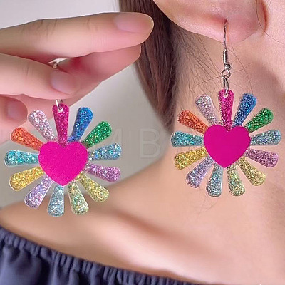 Acrylic Dangle Earrings FS-WGF1684-01-1