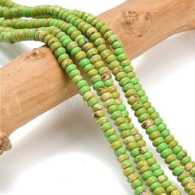 Synthetic Imperial Jasper Beads Strands G-L635-A09-4x2mm-04-1