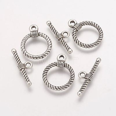 Alloy Toggle Clasps X1-PALLOY-F178-01AS-1